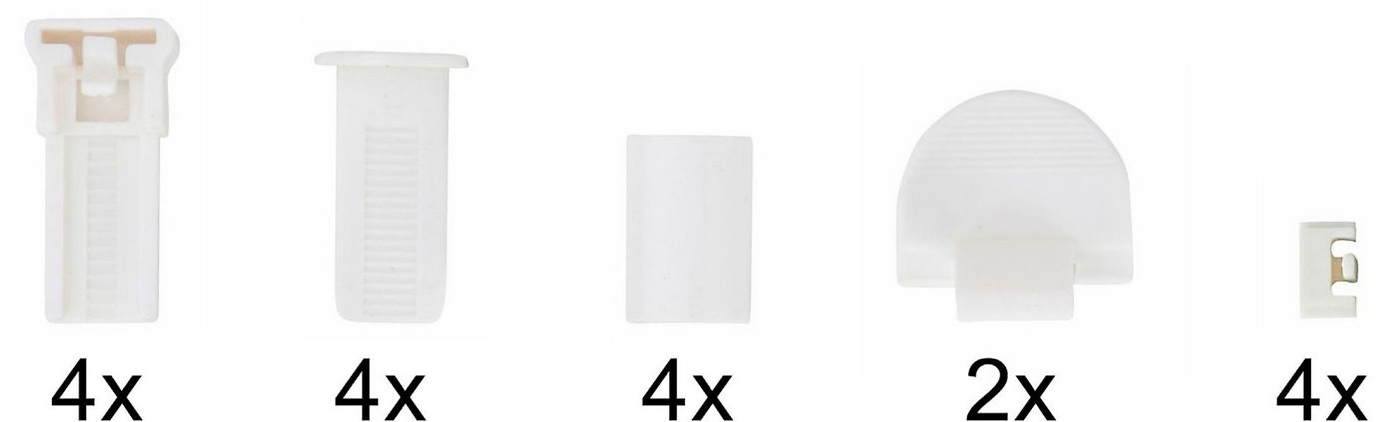 my home Klemmträger Montagezubehör-Set, Plissees, (Set, 4-tlg), für Plissee günstig online kaufen