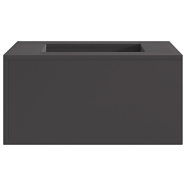 vidaXL Feuerstelle Feuerstelle Quadratisch Schwarz 60x60x30 günstig online kaufen