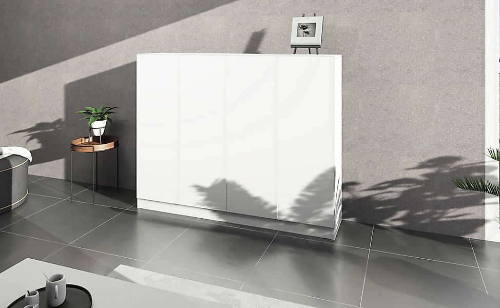 borchardt Möbel Schuhschrank "Vaasa, Schuhregal 4-türig mit 12 verstellbare günstig online kaufen