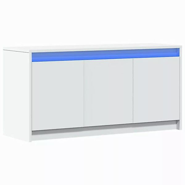 vidaXL Schrankmodule TV-Schrank mit LED-Beleuchtung Weiß 100x34x50 cm Holzw günstig online kaufen