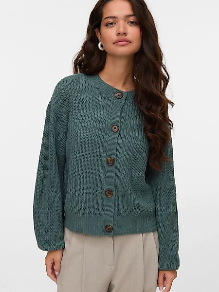 Vero Moda Strickjacke "VMLEA LS O-NECK CARDIGAN NOOS" günstig online kaufen