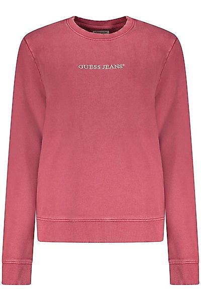 GUESS JEANS Sweatshirt Damenpullover rot: Bio-Baumwolle, Stickerei & günstig online kaufen