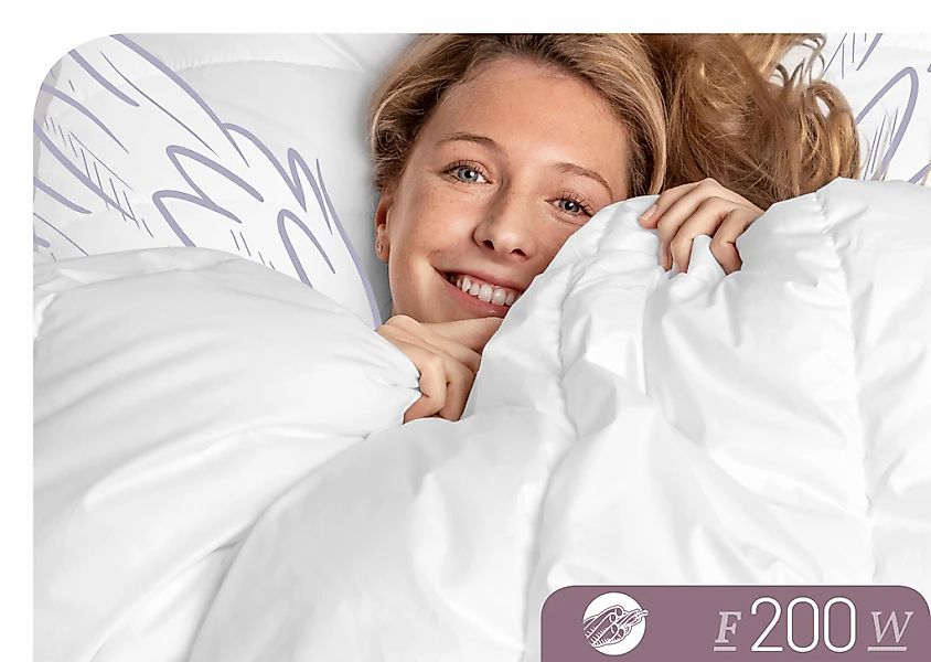 Schlafstil Baumwollbettdecke "F200" warm 1 Stk. tlg. hergestellt in Deutsch günstig online kaufen