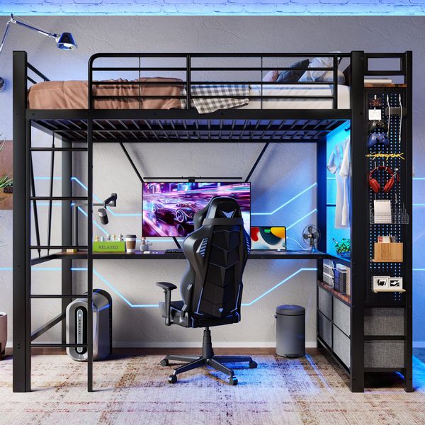 TavilaEcon Hochbett mit Trockenstab & Einlegeböden, günstig online kaufen