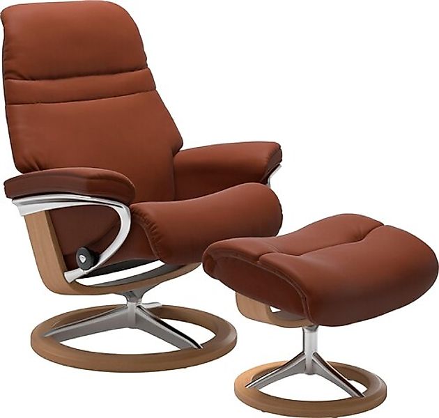 Stressless® Relaxsessel »Sunrise« Relaxsessel mit Hocker, mit Signature Bas günstig online kaufen