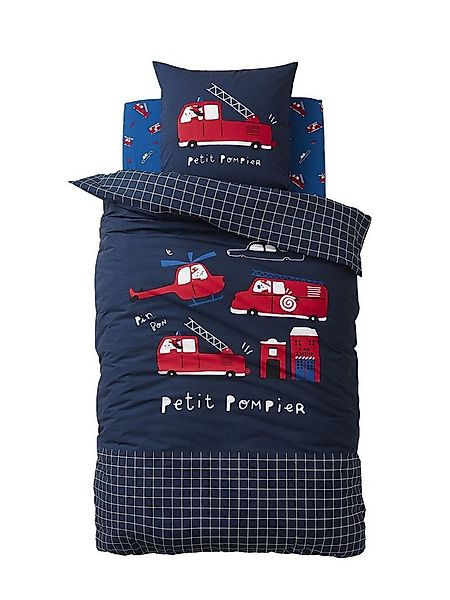 vertbaudet Bettbezug Kinder Bettwäsche-Set KLEINER FEUERWEHRMANN günstig online kaufen