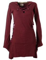 Vishes Zipfelkleid Elfenkleid mit Zipfelkapuze Bändern günstig online kaufen