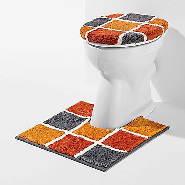 REDBEST Badematte WC-Umrandung "Los Angeles", Höhe 20 mm, eckig mit Ausschn günstig online kaufen