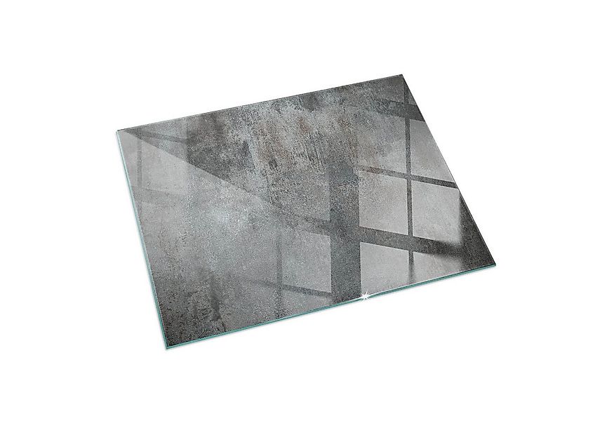 Tulup Bodenschutzplatte Grau Rohbeton, Schutzplatte aus Gehärtetem Glas Kam günstig online kaufen