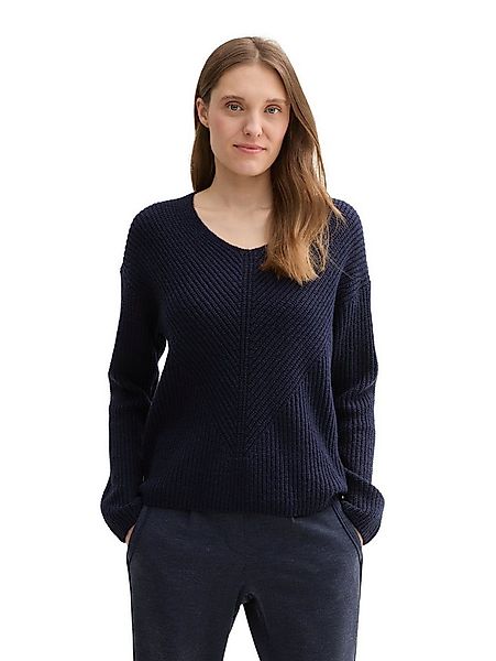 TOM TAILOR Strickpullover mit V-Ausschnitt günstig online kaufen
