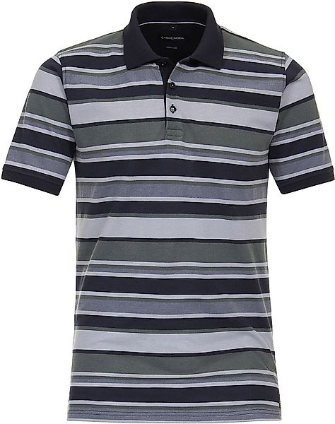 Casa Moda Poloshirt Grün Gestreift - Größe M günstig online kaufen