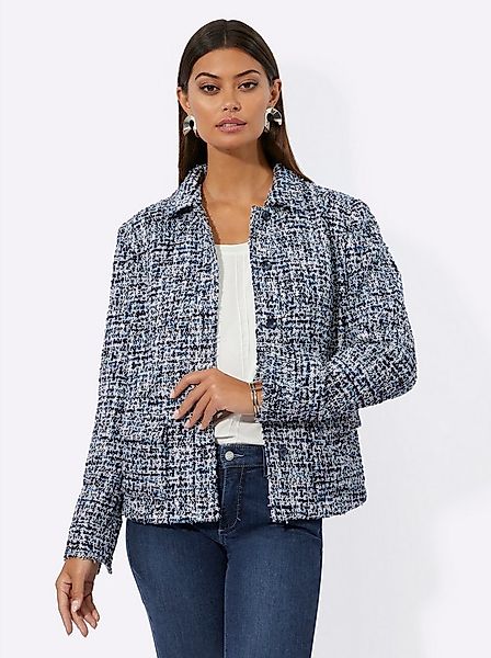 creation L Blusenblazer Bouclé-Blazer Langarm günstig online kaufen