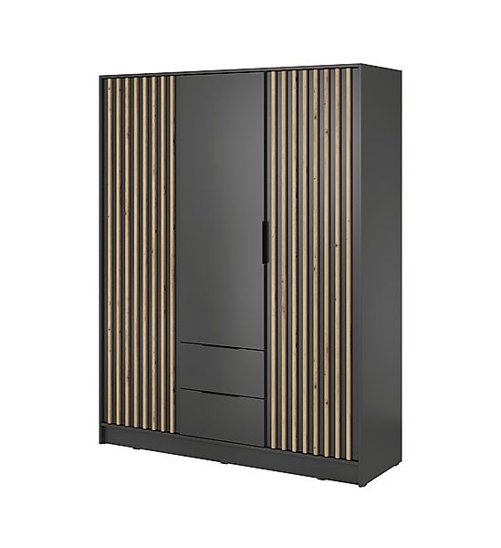 Compleo Kleiderschrank LISA Drehtürenschrank mit Lamellen, günstig online kaufen