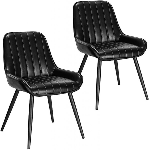 EUGAD Esszimmerstuhl (2 St), Retro, Sitzfläche günstig online kaufen