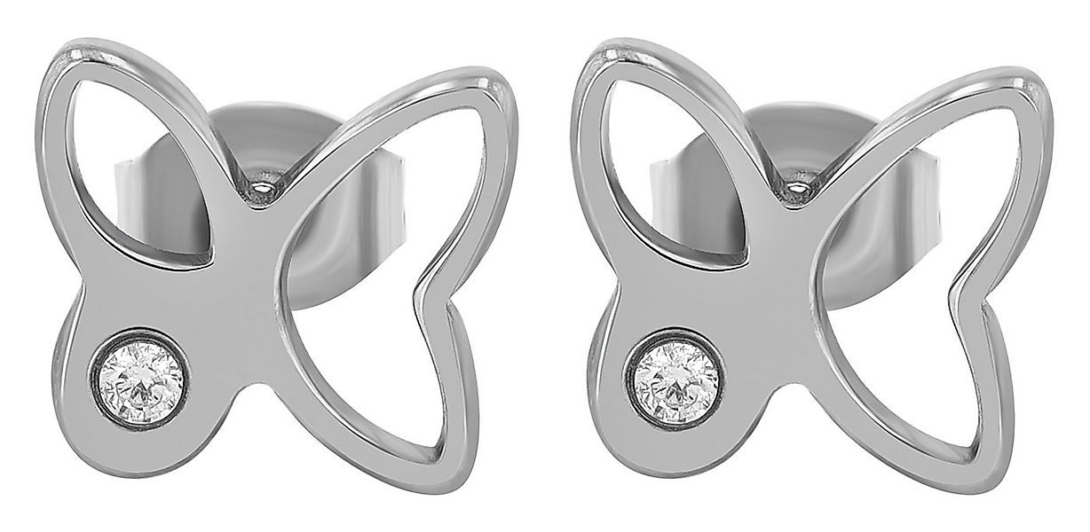 AKZENT Ohrring-Set Talia Titan Ohrstecker, Schmetterling, Zirkonia, Titan ( günstig online kaufen