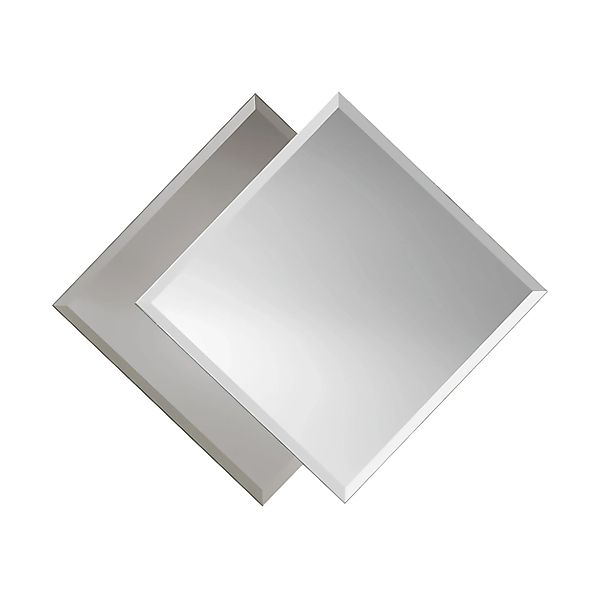 Kristall-Form Spiegel Balta 50 cm x 60 cm Rechteckig mit Facette günstig online kaufen