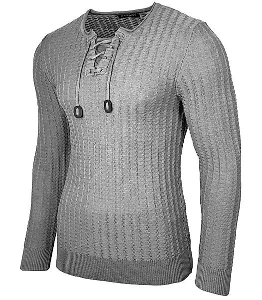 Baxboy Strickpullover BAXBOY Herren stylischer Rundhals günstig online kaufen