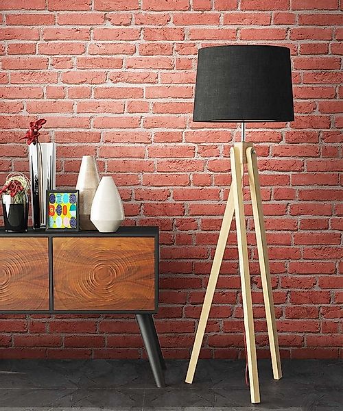 Newroom Vliestapete Muster Tapete Ziegelstein Mauer,Stein, Steintapete Rot günstig online kaufen