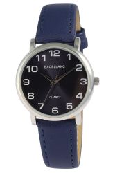 Excellanc Quarzuhr 1900274 mit Lederimitat, Mineralglas, günstig online kaufen