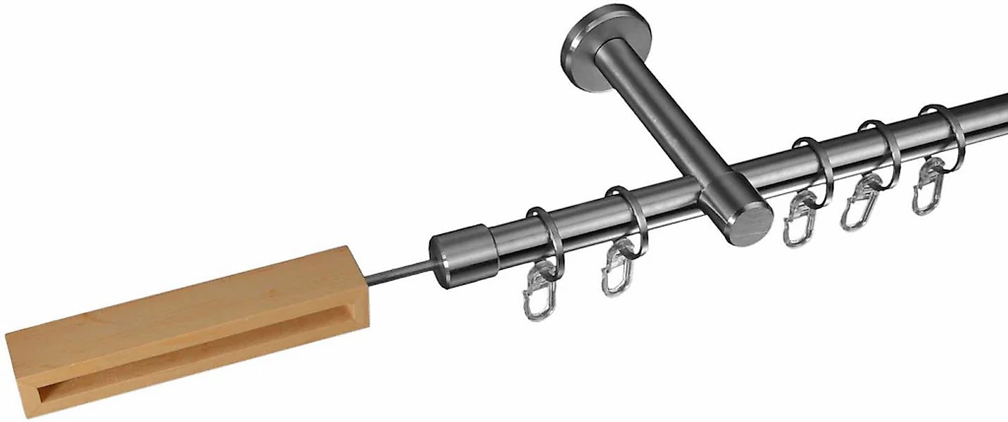 Liedeco Gardinenstange "Stil Herning" Ø 16 mm 1 läufig-läufig Fixmaß 1-läuf günstig online kaufen