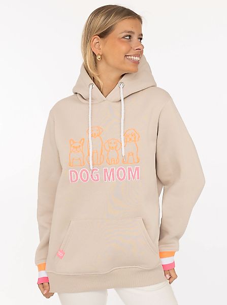 Zwillingsherz Hoodie ""Dog Mom & Friends"", gestickte Hunde, Statement Schr günstig online kaufen