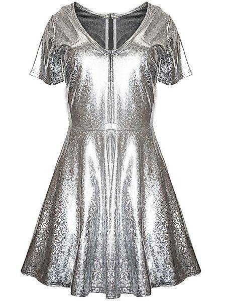 Funny Fashion Kostüm Disco Space Kleid silber günstig online kaufen