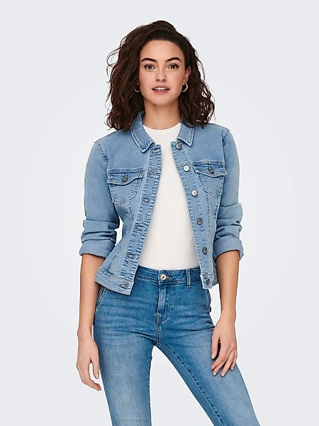 ONLY Jeansjacke "ONLWONDER – Jeansjacke in kurzer Form mit Stretch" figurbe günstig online kaufen