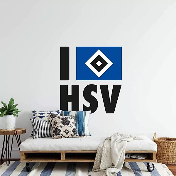Wall-Art Wandtattoo "I love HSV Hamburger", (1 St.) günstig online kaufen