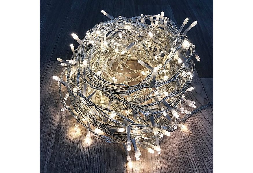 Mojawo Lichtervorhang 200'er LED Lichterkette Innen und Außen warmweiß günstig online kaufen