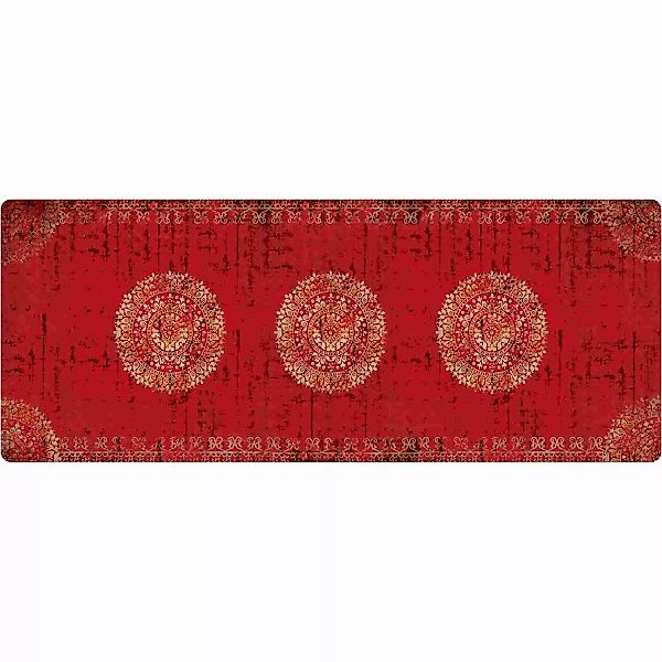Fussmatte Orient • Schmutzfangmatte • 5 Groessen - Rot / 67 x 180 cm günstig online kaufen