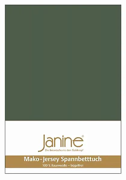 Janine Spannbetttuch Mako-Feinjersey 5007 sonnengelb Größe:  150x200 cm günstig online kaufen