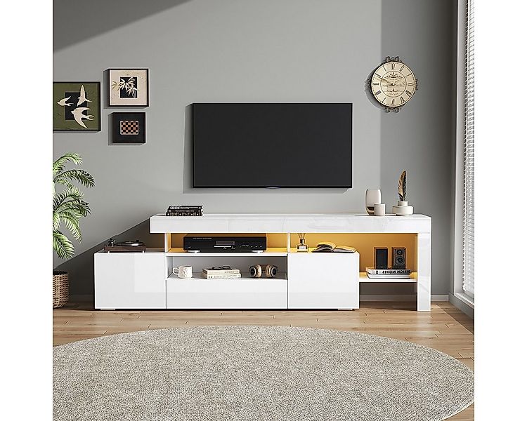 XDeer TV-Schrank TV-Schrank mit LED und 3 Schränke TV-Tisch TV-Ständer für günstig online kaufen