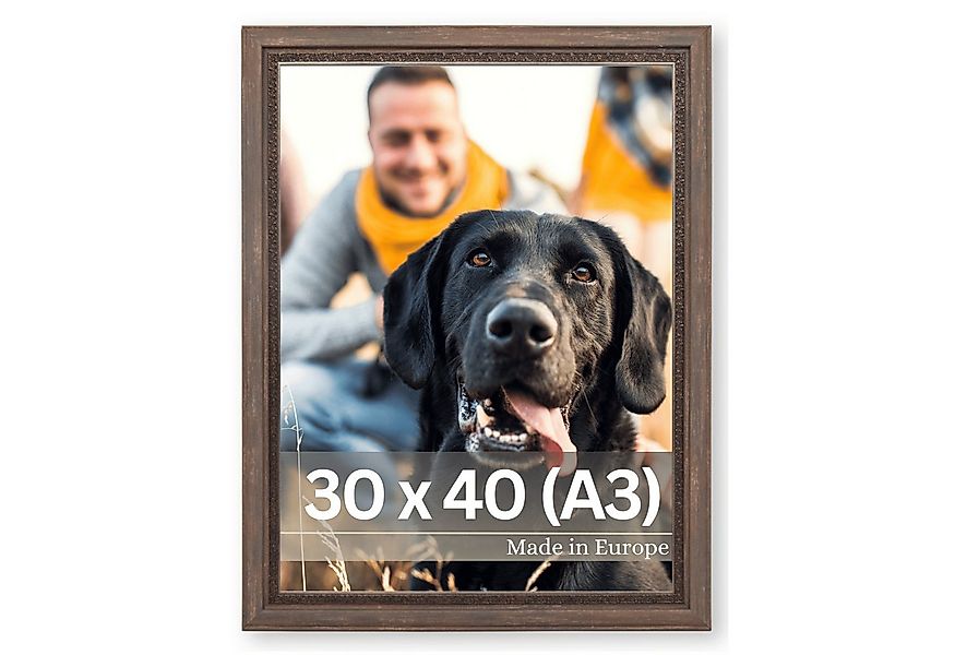 Victor (Zenith) Bilderrahmen Boho, Bilderrahmen Braun 30x40 cm (A3), Bilder günstig online kaufen