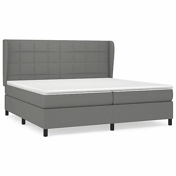 vidaXL Boxspringbett mit Matratze Dunkelgrau 200x200 cm Stoff1372465 günstig online kaufen