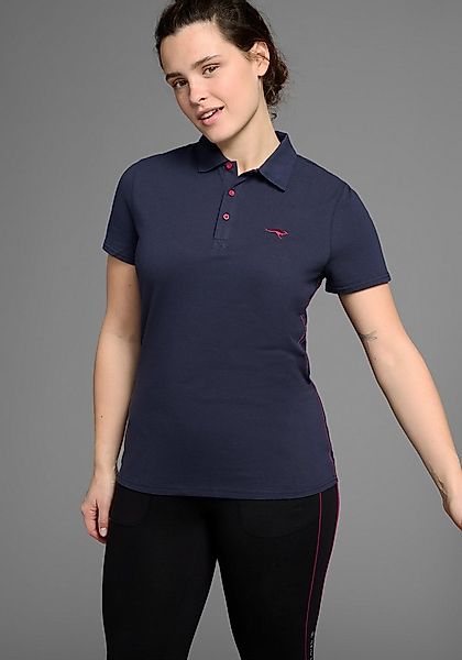 KangaROOS Poloshirt Kurzarm, unifarben, Polokragen, aus Baumwolle, große Gr günstig online kaufen
