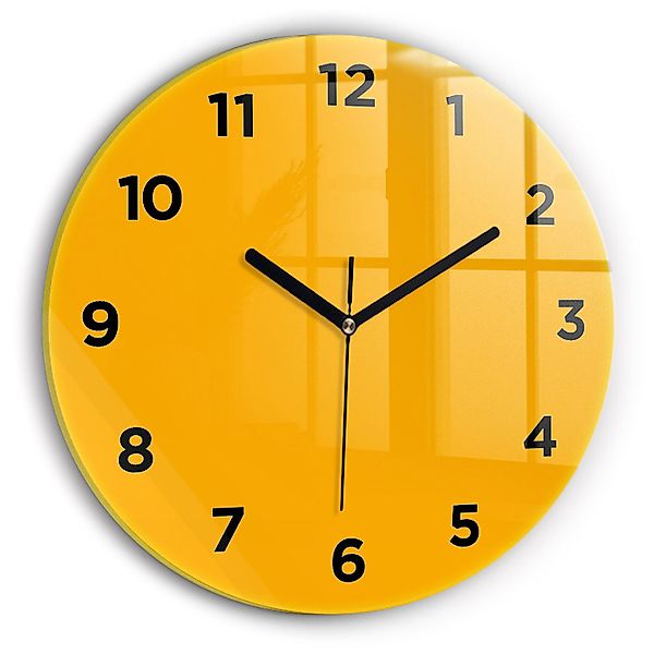 Tulup Wanduhr Glasrunde Uhr Moderne Glaswanduhr günstig online kaufen
