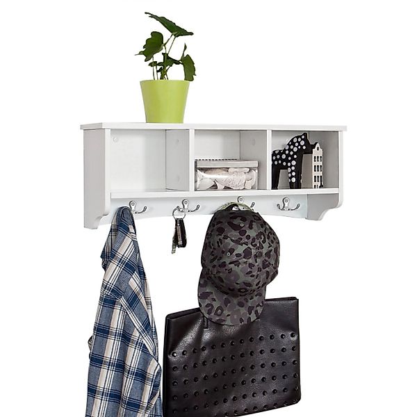 SoBuy Wandgarderobe FRG48, Wandhake Hängeregal Badezimmerschrank günstig online kaufen