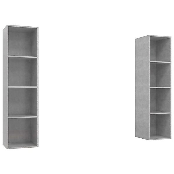 vidaXL TV-Schrank TV-Wandschränke 2 Stk Betongrau Spanplatte günstig online kaufen