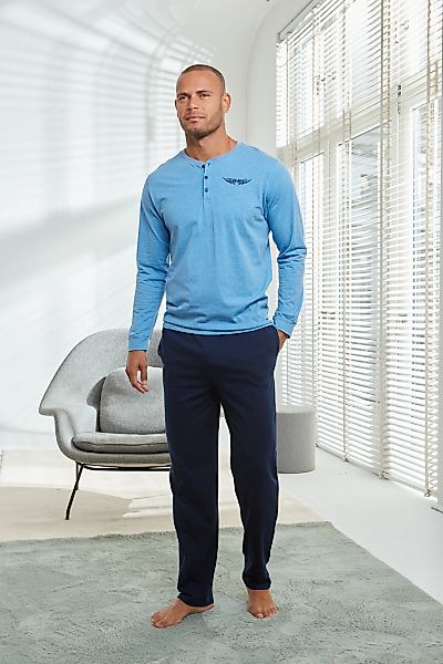 AUTHENTIC LE JOGGER Pyjama "Schlafanzug für Herren", (2 tlg., 1 Stück), mit günstig online kaufen