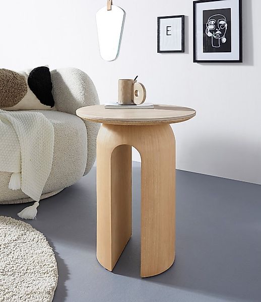 homsy by Ana Johnson Beistelltisch Laysy, Holzdesign aus Esche, U-Form, Ker günstig online kaufen
