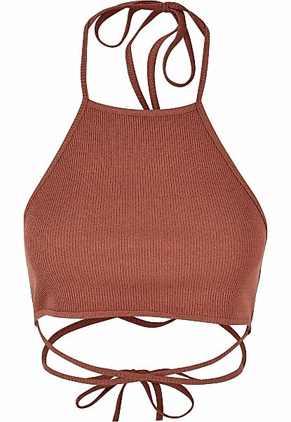URBAN CLASSICS Muskelshirt "Urban Classics Damen Ladies Rib Trapeze Cropped günstig online kaufen
