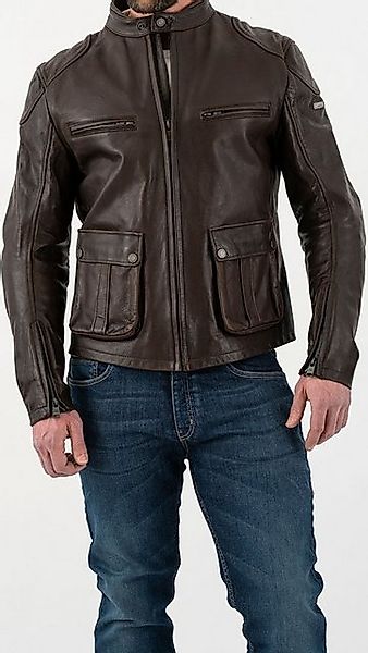 Rokker Motorradjacke Goodwood Motorrad Lederjacke Rückenprotektor enthalten günstig online kaufen