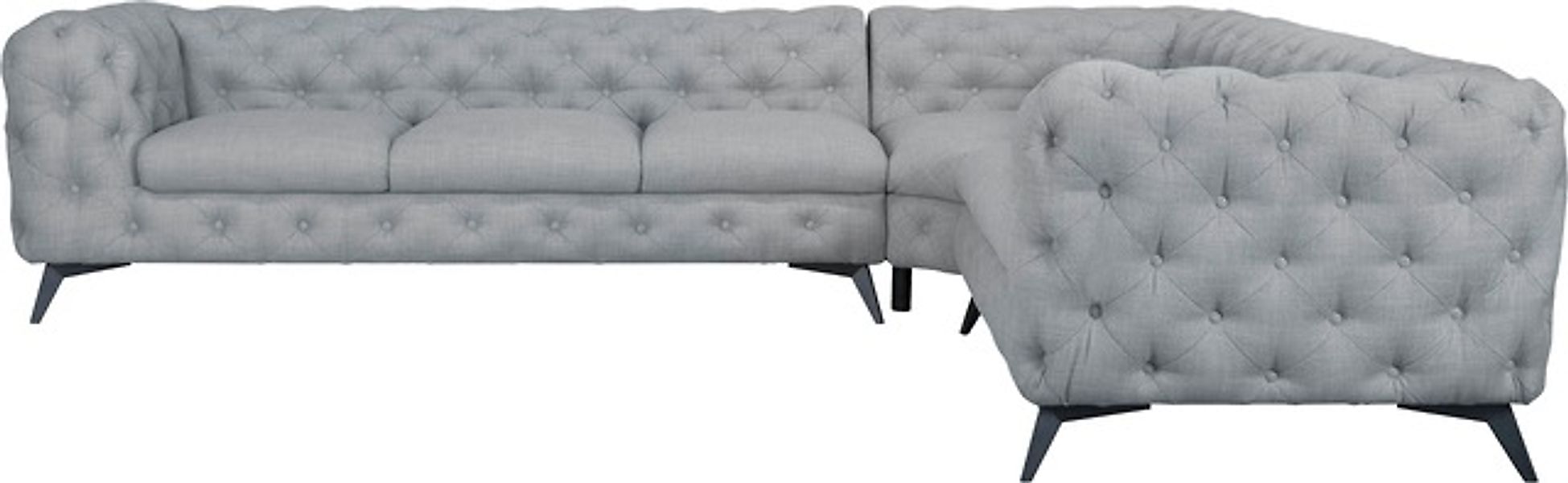 Home affaire Chesterfield-Sofa »Ecksofa GLYNIS L-Form mit Wellenunterfederu günstig online kaufen