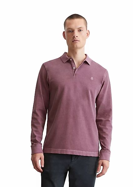 Marc OPolo Langarm-Poloshirt, im Washed-Look günstig online kaufen