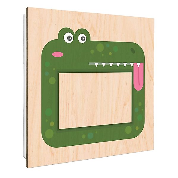 Banjado Schlüsselkasten mit Holzfront 30x30cm Weiß Scharnier Links 50 Haken günstig online kaufen
