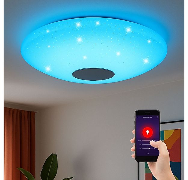 EGLO LED Deckenleuchte, LED-Leuchtmittel fest verbaut, Kaltweiß, Warmweiß, günstig online kaufen