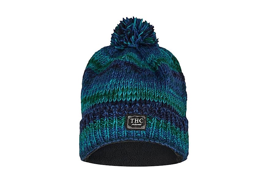 THC Natural Line Strickmütze THC Schafwoll Pudelmütze 806 blau (1 Stück, 1- günstig online kaufen