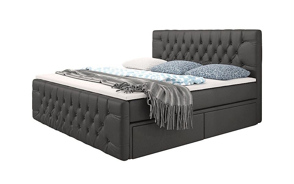 Luxusbetten24 Boxspringbett Bellissimo, mit 4 Schubladen günstig online kaufen