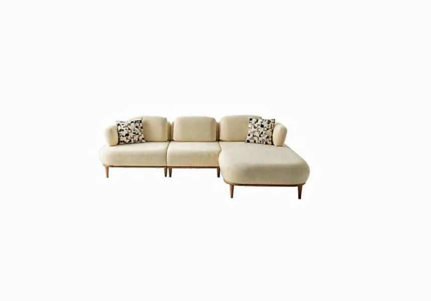 JVmoebel Ecksofa Wohnzimmer Ecksofa Designer Luxuriöses Textil Sofa Schicke günstig online kaufen