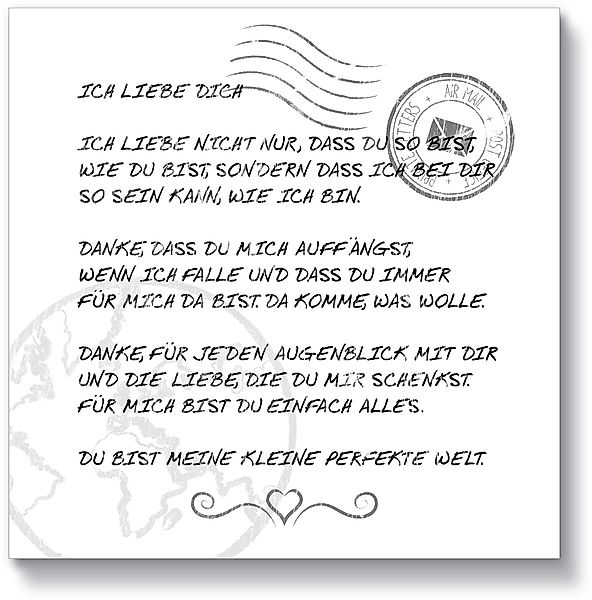 Artland Holzbild Ich liebe Dich, Sprüche günstig online kaufen